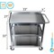 Amgood Utility Cart, Stainless Steel, 3 Shelves, 33" L, 21" W, 33" H AMG-CART-2133-KD-418 - alternate 4
